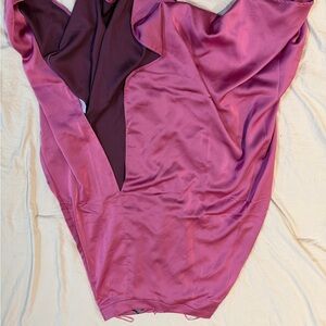 Silky Magenta Slip Skirt